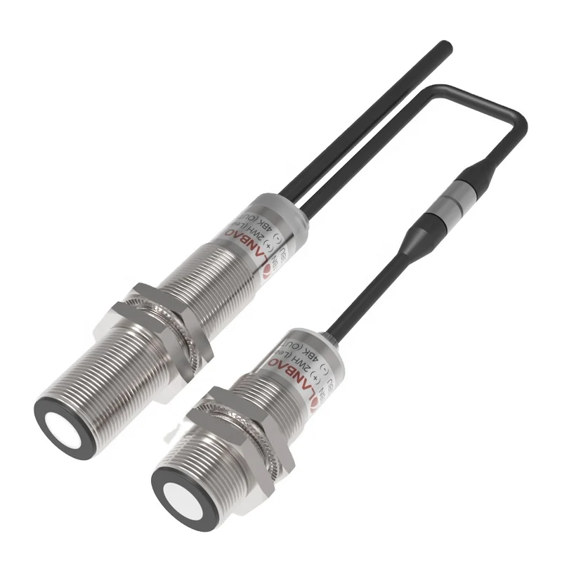 兰宝18-30vdc PNP无感应距离30-60毫米超声波传感器