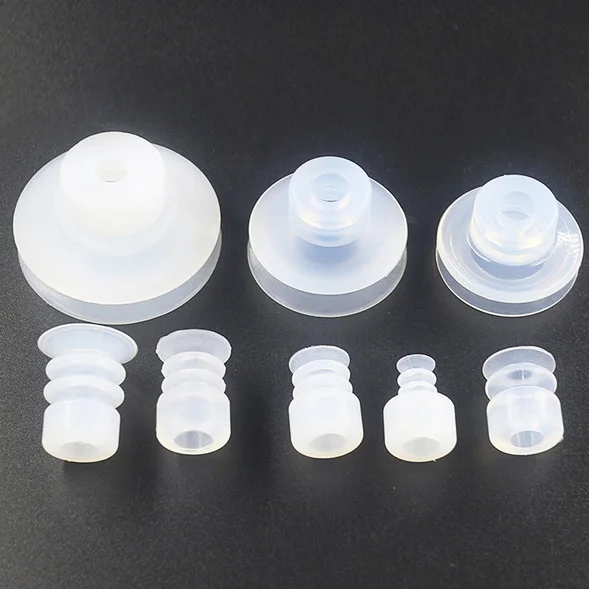 Standard Sizes Stock SMC Rubber Pneumatic Bellow Vacuum Cups Silicone Suction Cups - 图片 3